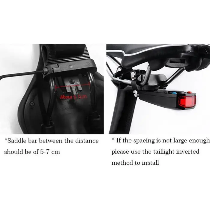 Anti-theft водонепроницаемый сейф вспышка света велосипед да умный до 120db сигнализация хвост USB Перезаряжаемый 88 г свет