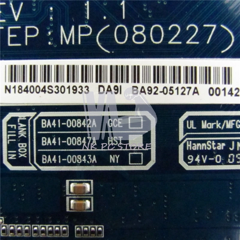 NOKOTION для samsung NP-R60 R60 Материнская плата ноутбука BA92-05127A BA92-05127B DDR2 Бесплатная Процессор RS600ME