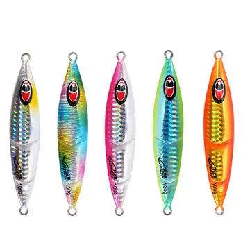 

5PCS Deep sea Metal Jigging Slow Jig Fishing Jigging Lure Jigbait spoon baits 150/200/250g