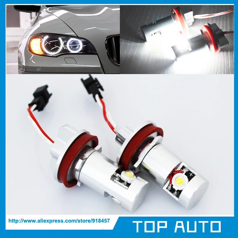 

Pair No Error LED Angel Eye Halo Light for H8 07-11 BMW E92 coupe 328i 335i M3 E93 E89 Z4