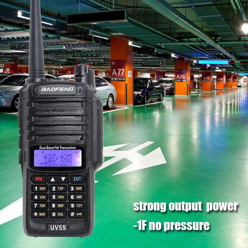 Baofeng uv-5s портативная рация с мощным 2800 мАч батарея Dual Band Водонепроницаемый двухстороннее радио для охоты трансивер