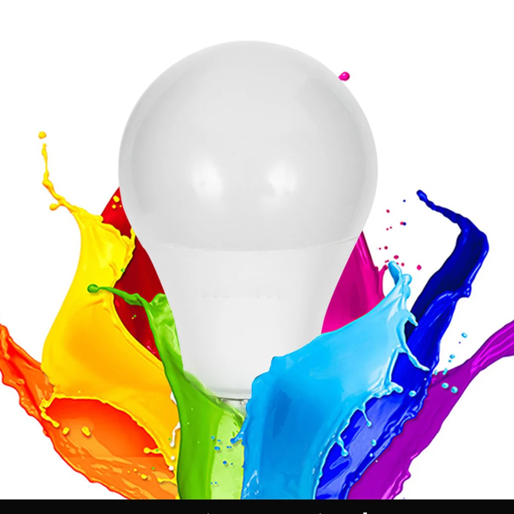 Умная Светодиодная лампа E26 10 Вт с регулируемой яркостью RGB многоцветный