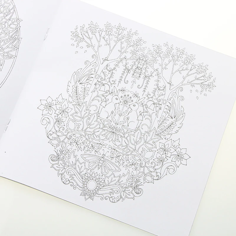 Relieve Stress For Children Adult Painting Drawing Book 24 Pages Enchanted Forest Kill Time Coloring Book Relieve Stress For Children Adult Painting Drawing Book 24 Pages Enchanted Forest Kill Time Coloring Book