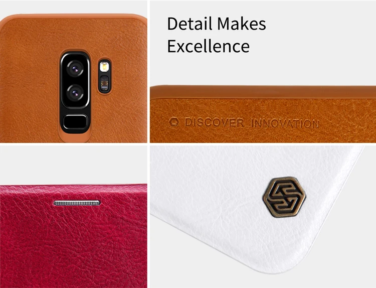 Для samsung Galaxy S9 Plus чехол Nillkin Qin винтажный Флип кожаный чехол Деловой чехол для телефона для samsung S9 S8 Plus S7 Edge Coque