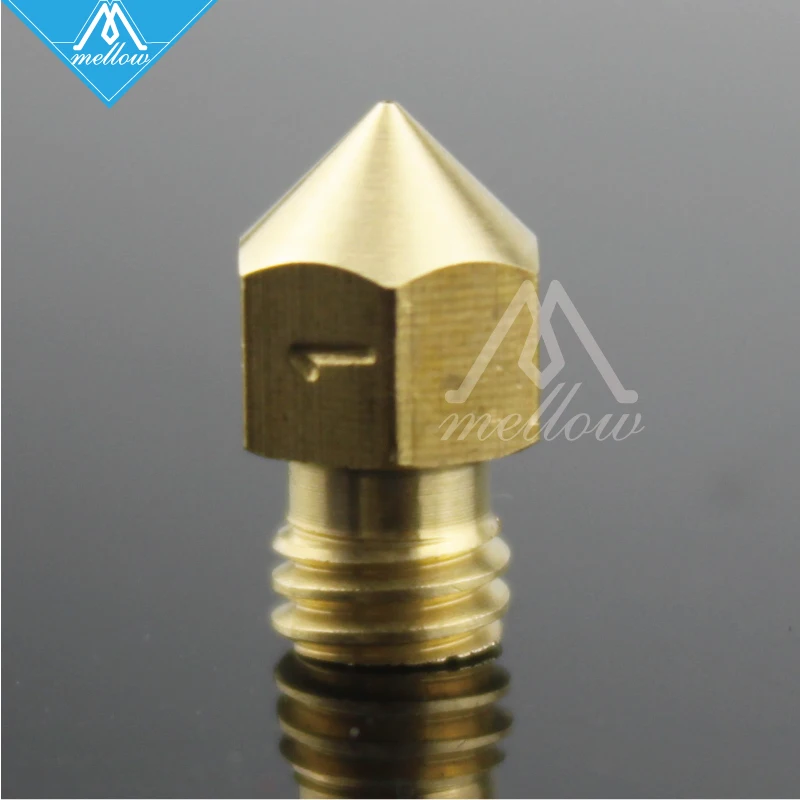 Reprap i3 3D طابعة MK8 الطارد M6 الخيوط النحاس فوهة 0.1 مللي متر-0.5 مللي متر رئيس ل 1.75 مللي متر creality cr-10 Anet A8 J-رئيس البثق