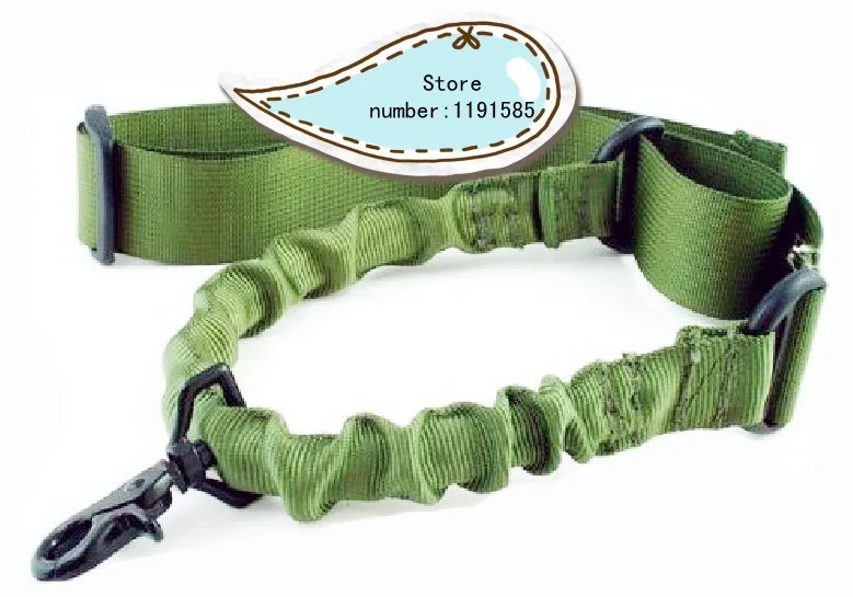 

One Point Elastic Bungee one point Tactical Rifle Sling Belt for Outdoor Sport Hunting Green