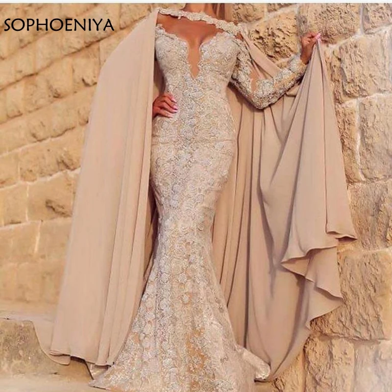 

New Arrival Lace Evening dress 2018 Dubai Kaftan abiye evening dresses Cap sleeve Formal dress to Party Prom dresses