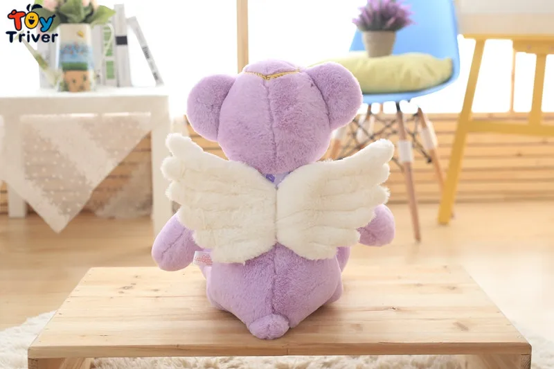 Angel Teddy Bear Plush Stuffed Toy Animal Doll Bears Baby Kids Children Kawaii Birthday Gift Home Shop Decor Ornament Triver