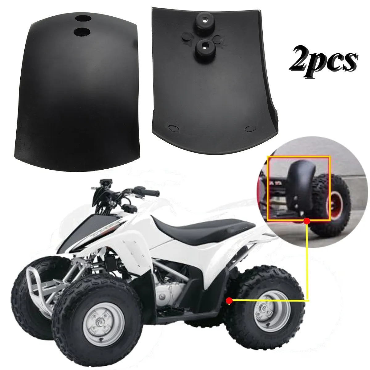 2 шт. защита для крыльев и грязи 43cc 47 49cc Mini Quad Dirt Bike ATV|atvs atvs|atv rearatv front |