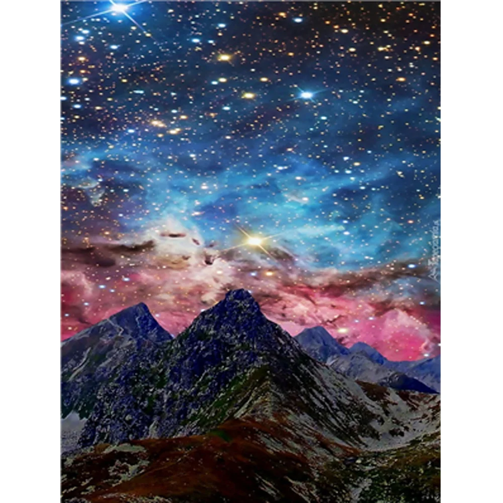 

5D DIY Diamond Embroidary Full Round Drill Mosaic Cross Stitch Gypsophila Sky 3D Diamond Painting kit Sticker Home Decor TY223