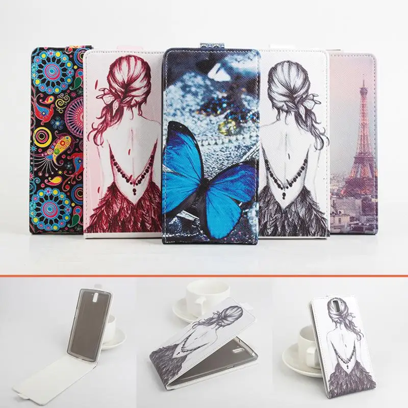 

HongBaiwei For Oneplus One Case Fashion Girls Butterfly Pattern Vertical Flip Leather Phone Case Cover for Oneplus One