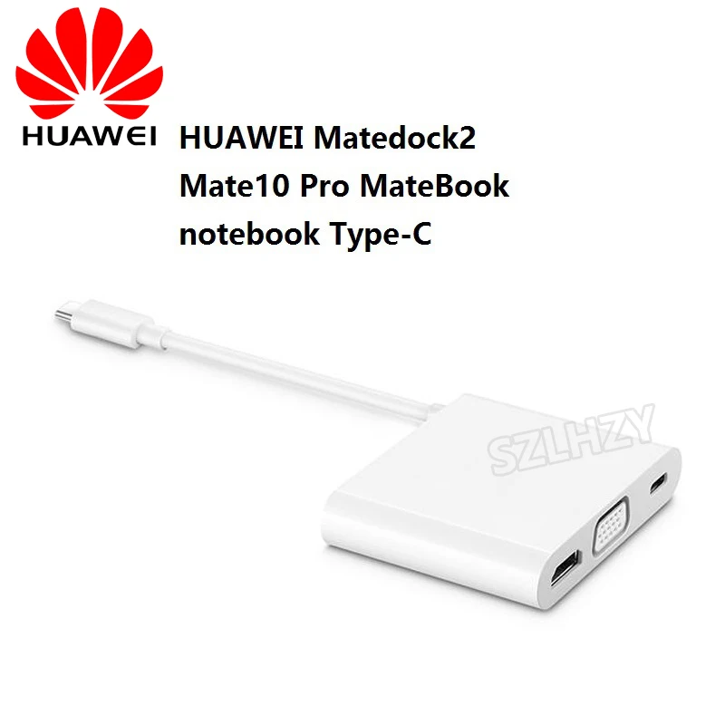 

Original HUAWEI MateDock 2 Docking Station Apply to Mate20 Pro X MateBook D X Pro E notebook Type-C Converter