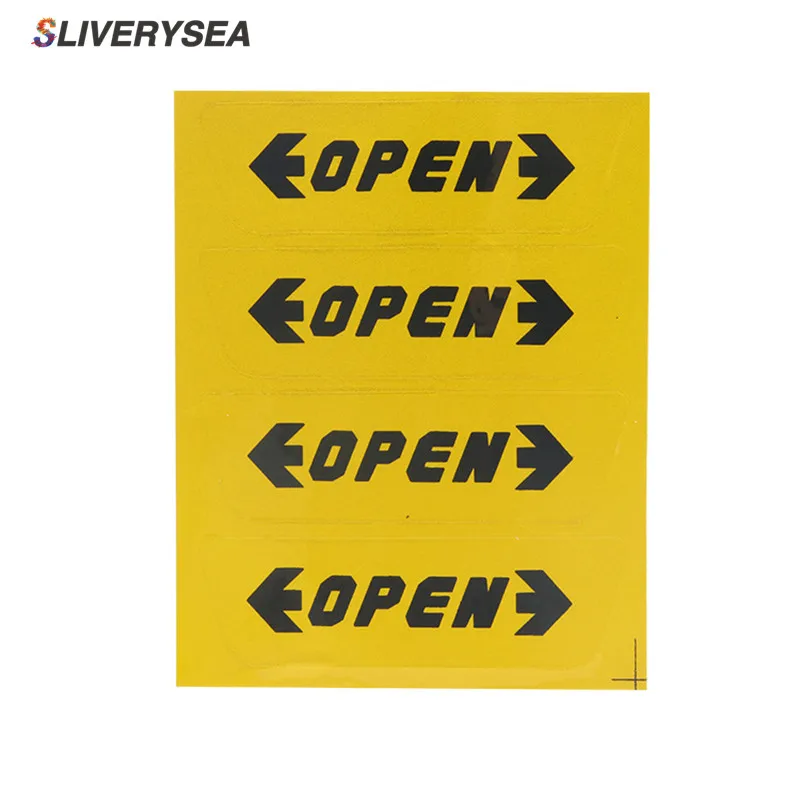 

4pcs Door Open Warning Reflective Car Sticker Decals for Ford VW Opel Opening Security Door Decals Car Styling #B1339