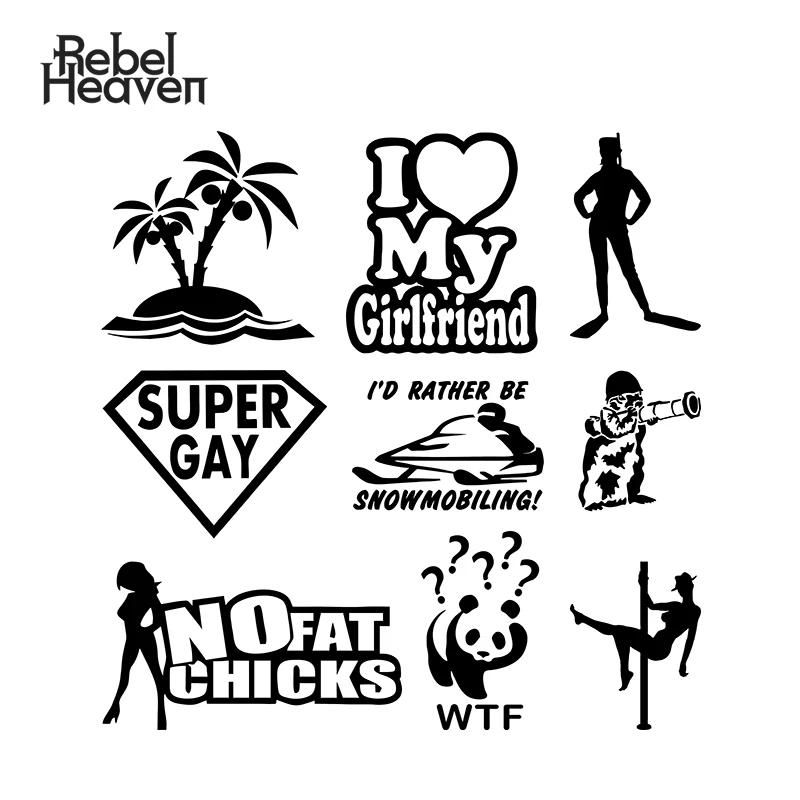 Rebel Heaven автомобильный Стайлинг Забавный JDM I LOVE MY GIRLFRIEND 'd pret Be Snow мобилизация WTF