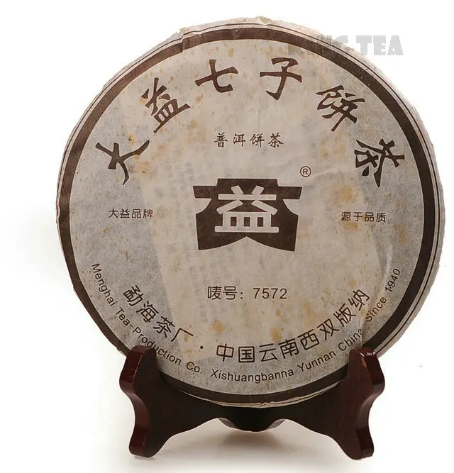 

*King Tea* 2006 TAE TEA DaYi 7572 Beeng Cake Bing 357g China YunNan MengHai Chinese Puer Puerh Ripe Tea Cooked Shou Cha Premium