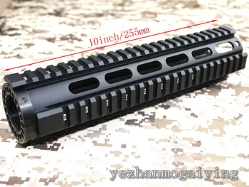 

Hunting Accessories New high quality GT 10 inch Handguard Rail System BK for AEG M4 / M16 - Free Shipping