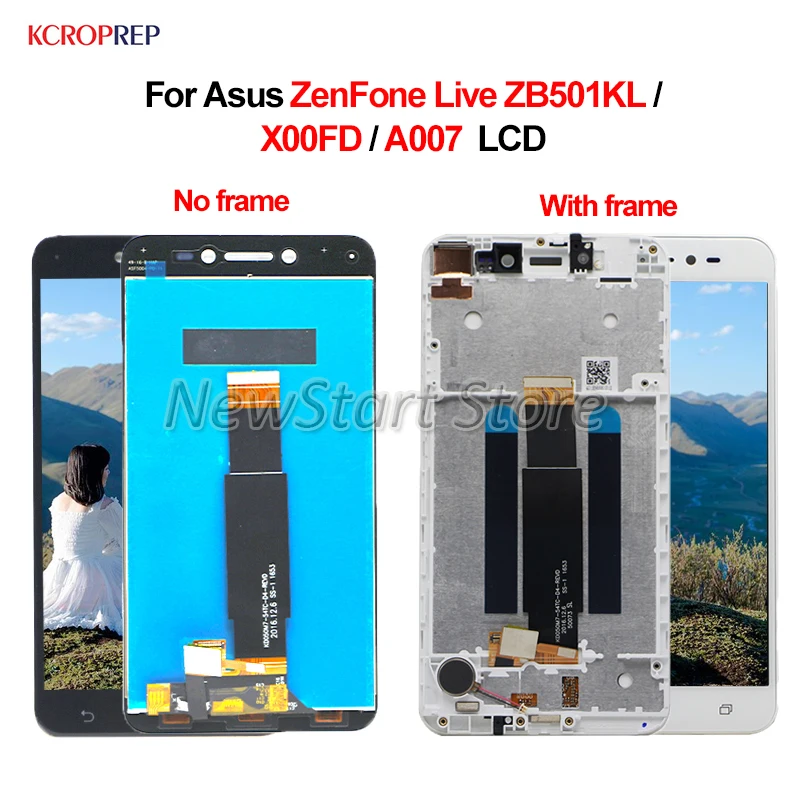

For Asus ZenFone Live ZB501KL LCD Display Touch Screen Digitizer Assembly 100% New 5.0" For Asus ZenFone Live X00FD A007 lcd