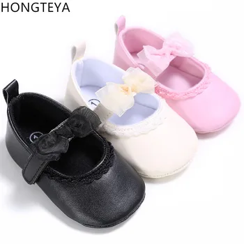 

Hongteya Infant Toddler Fashion Newborn Baby Girl Princess Ballet Dress Prewalker moccasins Shoes Crib Soft Baby shoes Footwear