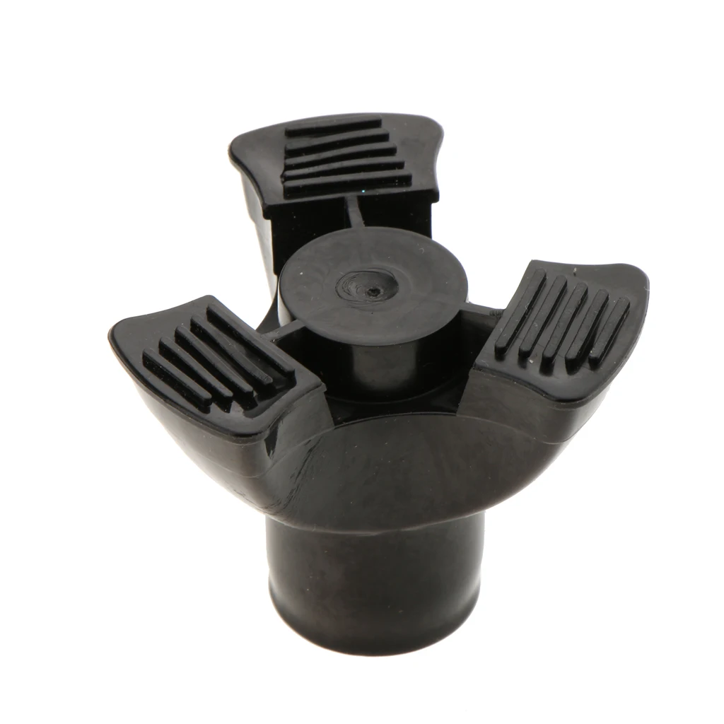 3Pcs Rubber Non-Slip Cane & Crutch Tips Heavy Duty Crutch Tip Replacements 7/8 Inch Black