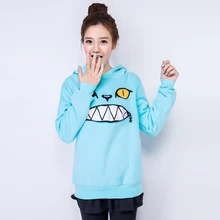 Anime Cosplay Pandora Hearts Smilecat Sudaderas Con Capucha Sudadera Casual Lindo Gato Pullovers de Dibujos Animados Ojo Grande de Las Mujeres Tops