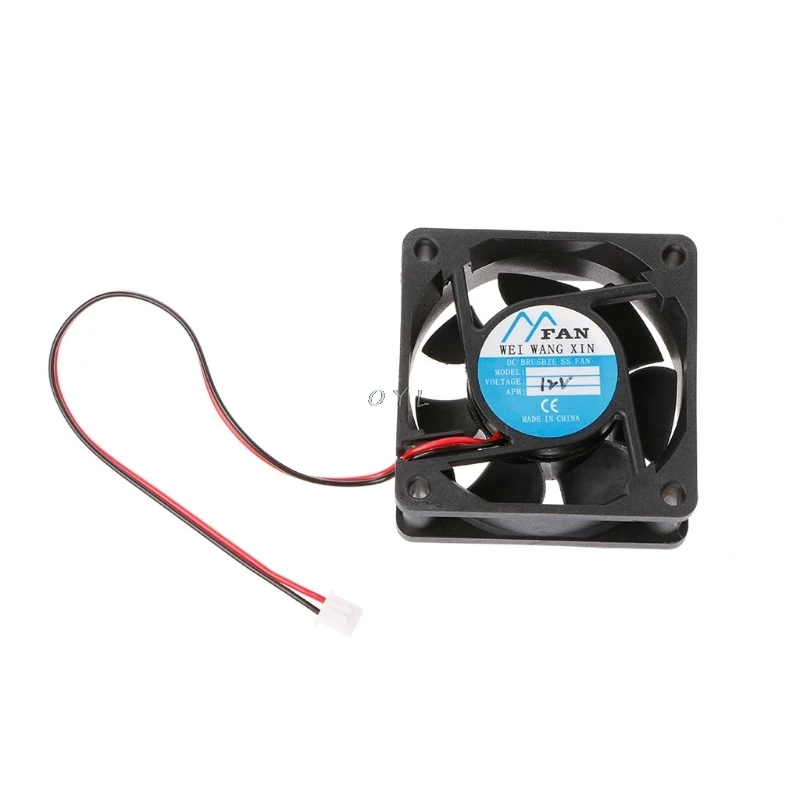 

6025 DC 12V 24V 2-Pin Cooler Brushless PC CPU Case Cooling Fan 60mm-60mm-25mm