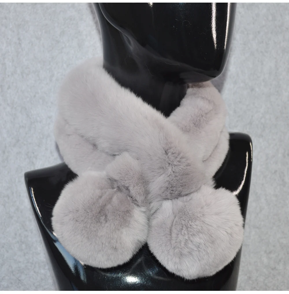 Ручной работы с мехом кролика шарф осень-зима натуральным мехом кролика шарфы; Новинка; ботильоны из натуральной кролик брелок с мехом шаль
