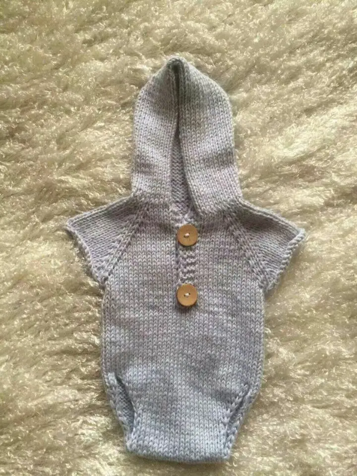 Ручной работы для новорожденных комбинезон с капюшоном новорожденных пеленки для новорожденных Подставки для фотографий