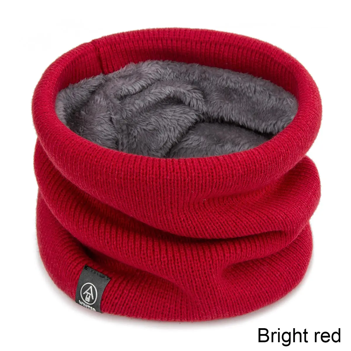 WISHCLUB зимние теплые матовый унисекс вязаная шею круглая обертка капота петли шаль-снуд на открытом воздухе утолщаются шарф для Для мужчин Для женщин - Цвет: 3
