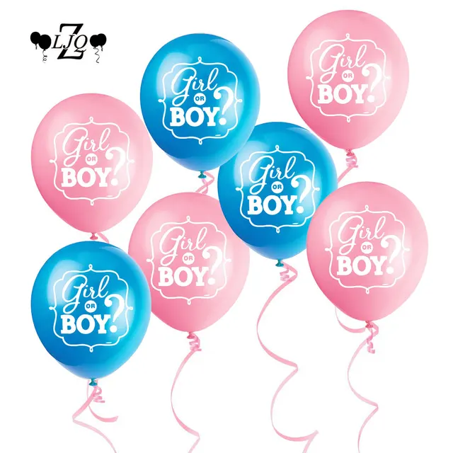 zljq 10pcs gender reveal party pregnancy announcement decoration