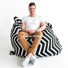 Crashmats black and white chevron outdoor beanbags large bean bag cushion