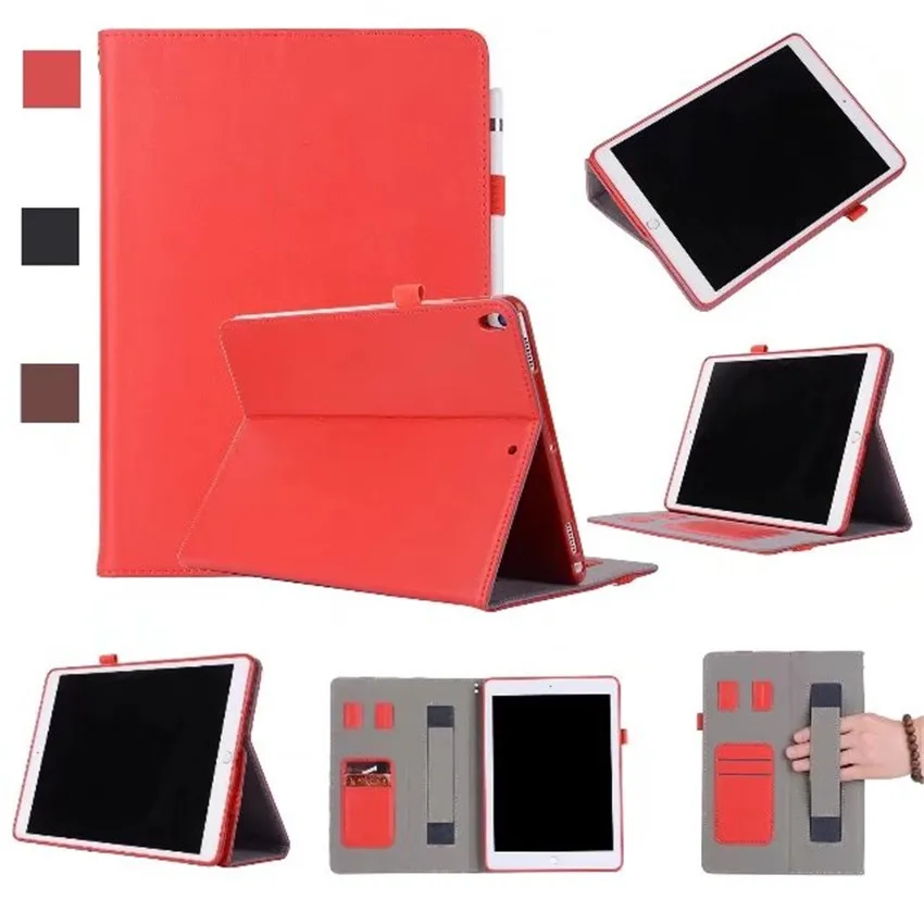 100% Genuine Leather case For iPad Pro 10.5 tablet cover Auto Sleep/Wake For Apple iPad Pro 10. 5 inch 2017 New model A1701+film