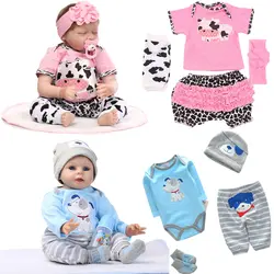 Одежда для куклы-младенца кукольный костюм подходит для 20-22 дюймов 50-55 см ночная рубашка высокого качества костюм вся хлопковая детская