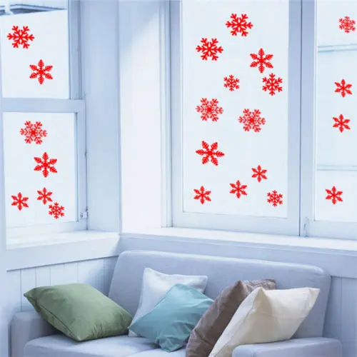 1PC Christmas Snowflake Window Glass Sticker Frozen Decal Vinyl Xmas Snow Decor