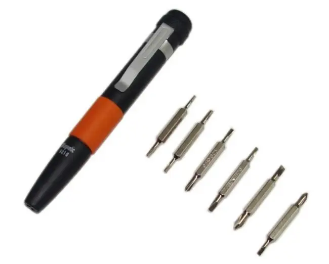 

high quality professional mini precision 10 in 1 pen screwdriver micro parts triangular opening tool NO.RT-9010 freeship