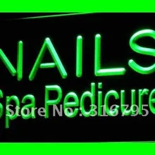 I357 ногти спа-педикюр салон красоты светодиодный неоновый свет знак включения/выключения 20+ цвета 5 размеров