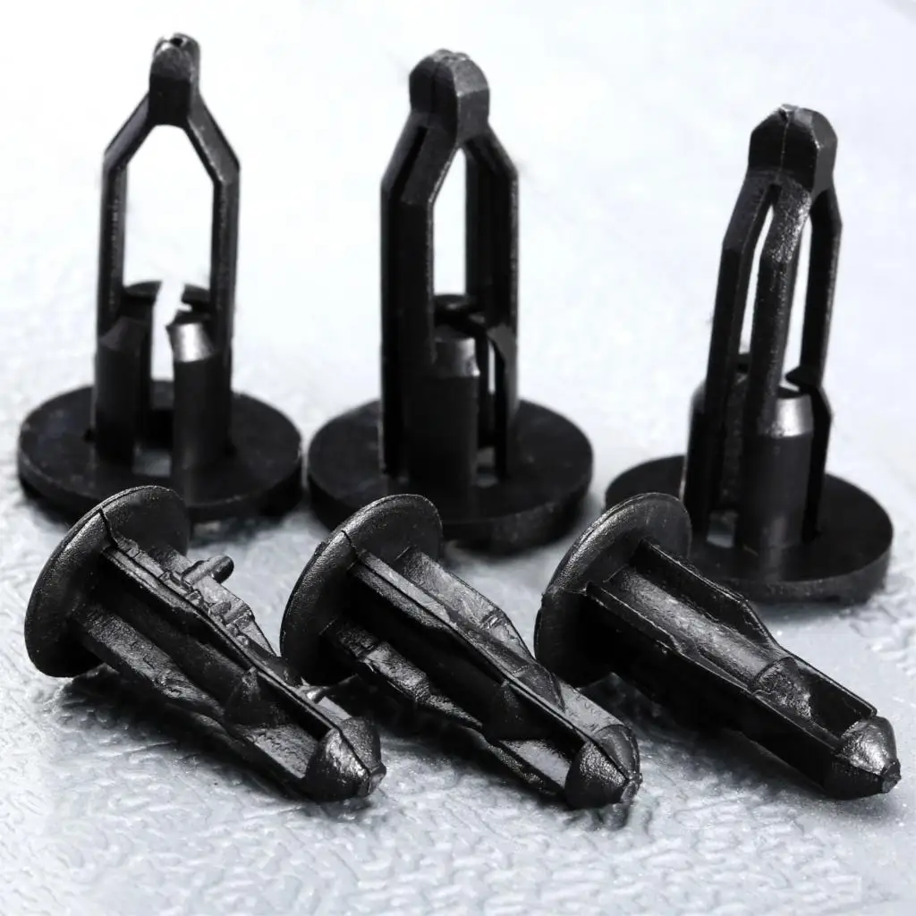 

50Pcs Auto Bumper Fastener Clips 9mm Hole Push Type Bumper Fender Cover Retainer Plastic Rivets Car Door Trim Clip For Toyota