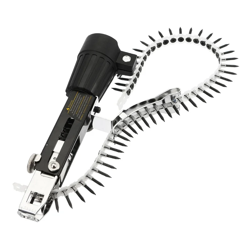 

Automatic Chain Nail Gun Adapter Screw Gun for Electric Drill Woodworking Tool Cordless Power Drill Attachment Rivet Nut Gun
