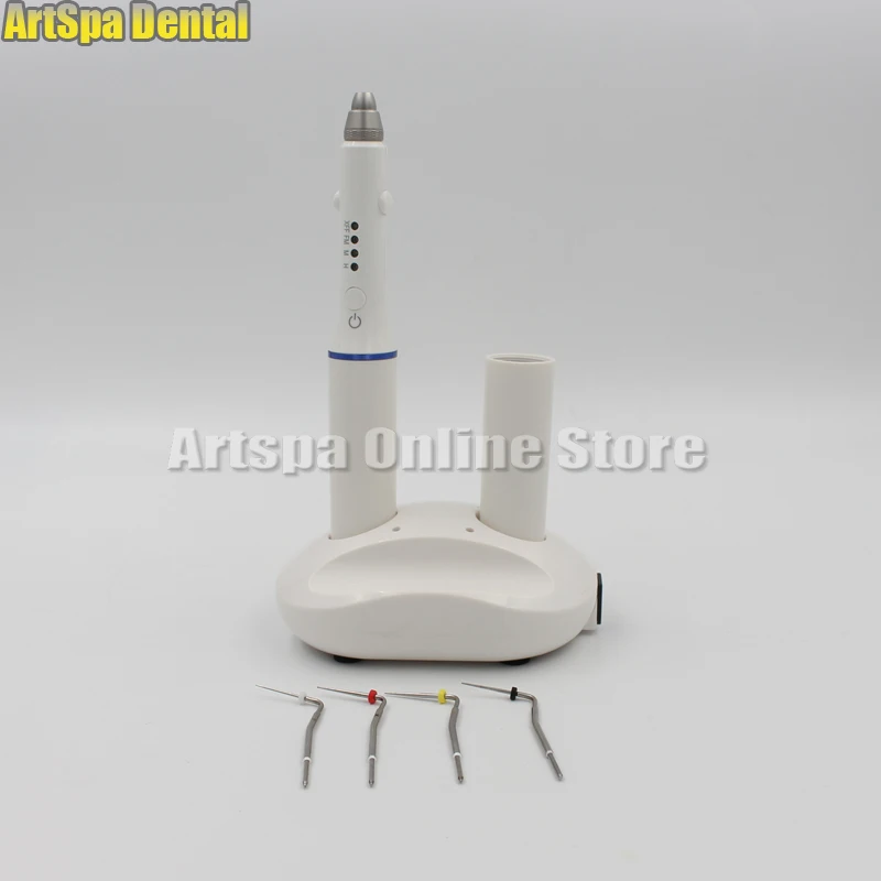 

Double Charging Hot Melt Filling System Dental Cordless Teether Percha Obturation System Endo Heater with 4 tips