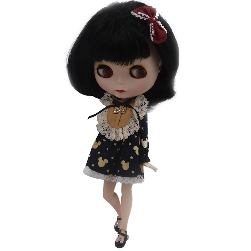 

Blyth Doll BJD, Neo Blyth Doll Nude Customized Frosted Face Dolls Can Changed Makeup and Dress DIY, 1/6 Ball Jointed Dolls SNO11