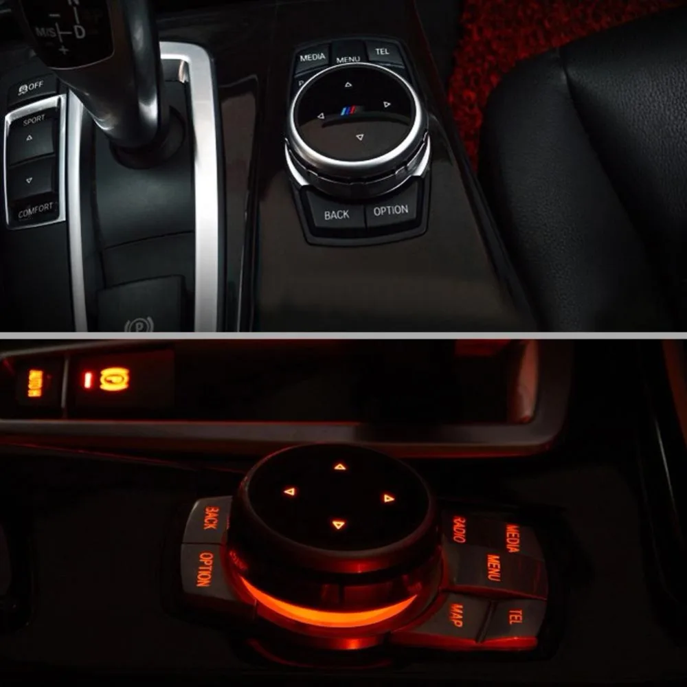

Car Multimedia Buttons Sticker Cap Decorative Cover Trim for BMW X1 X3 X5 X6 F30 E90 F10 F18 F25 E60 New Styles
