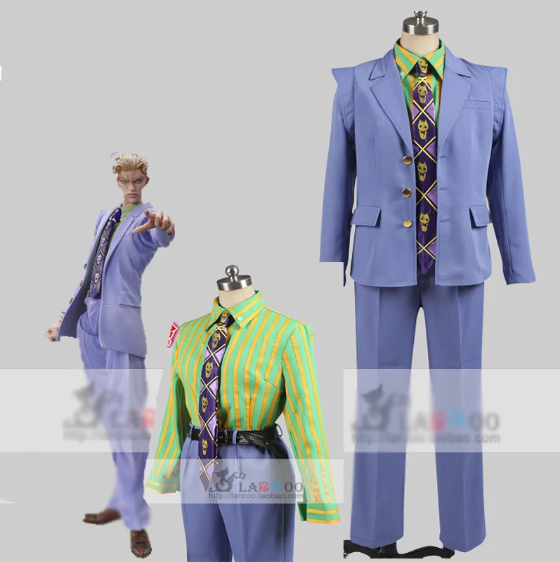 Костюм для косплея Невероятные приключения Джоджо|kira yoshikage cosplay costume|cosplay costumekira |