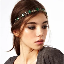 Богемный стиль высокого качества драгоценный камень кисточкой эластичная головка волос, повязка на голову аксессуары для головных уборов для женщин и ветряных