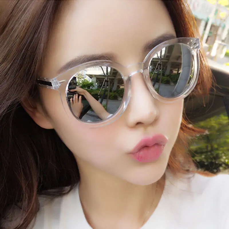 

New Arrow Sunglasses Women Retro Rivet Round Glasses Transparent Multicolor Poplular Sun glasses gafas de sol mujer UV400