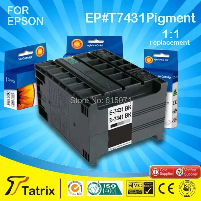 

Ink Cartridge T7441 Pigment For Epson Workforce Pro WP-M4015DN /  WP-M4095DN /  WP-M4525DN With 100% defective replacement