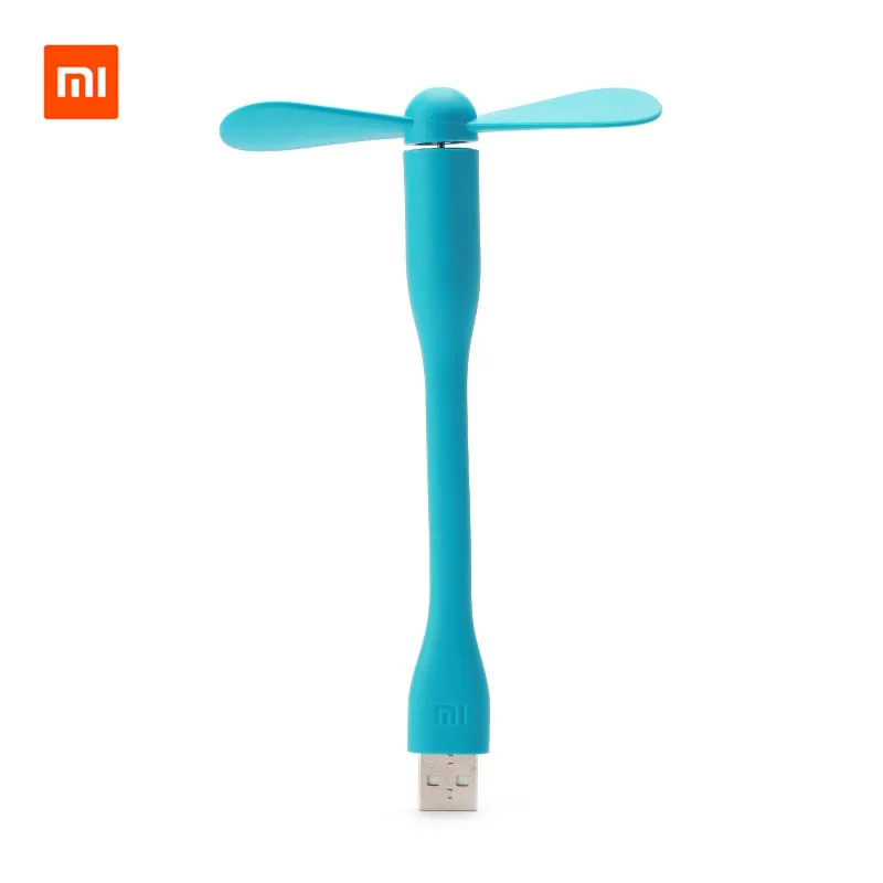 Xiaomi Mijia Гибкая usb-лампа USB портативный мини-вентилятор для банка питания, ноутбука, ноутбука и компьютера энергосбережения - Цвет: blue