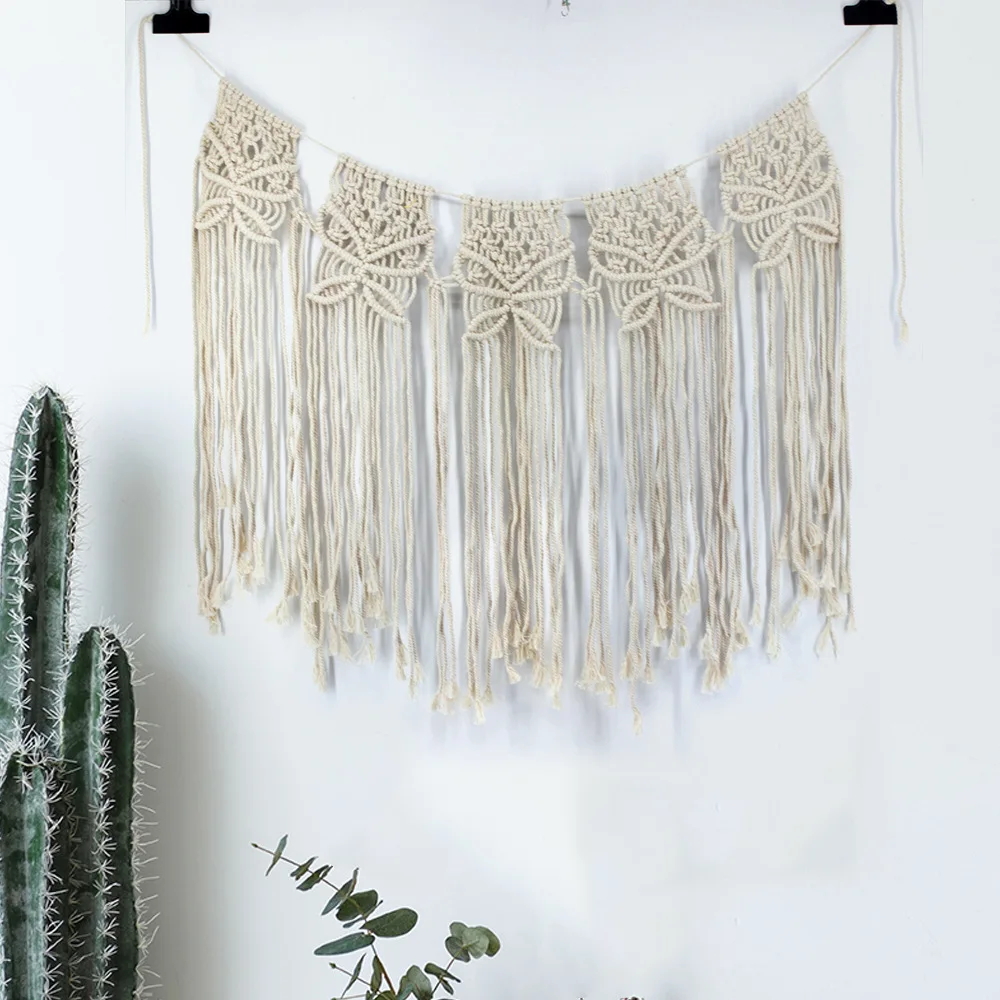

Big Macrame Wall Hanging Large Wall Tapestry Bohemian 77X110CM Boho Decor for Dorm or Apartment Home Curtain Woven Wall Art