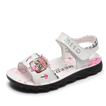 

Girls sandals 2018 summer new little princess beach shoes big children's shoes Korean version of the open toe childrens sandals