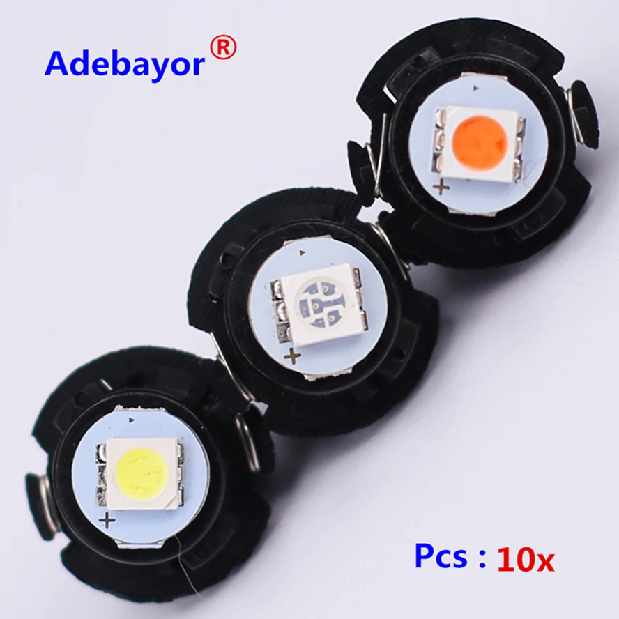 Светодиодные лампы T10 wire 5050 1SMD для автомобиля 30 шт. 18 мм макс диаметр приборной