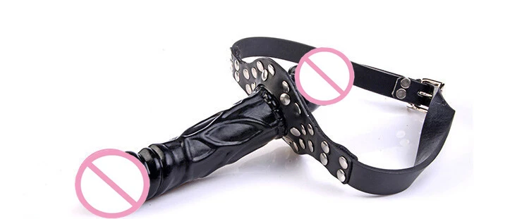 HOWOSEX Double Strap On Dildo Bondage ,Lesbian Penis Dick,Anal Dildos,Open Mouth Dildo Gags ,Sex Toys For Adult Dames