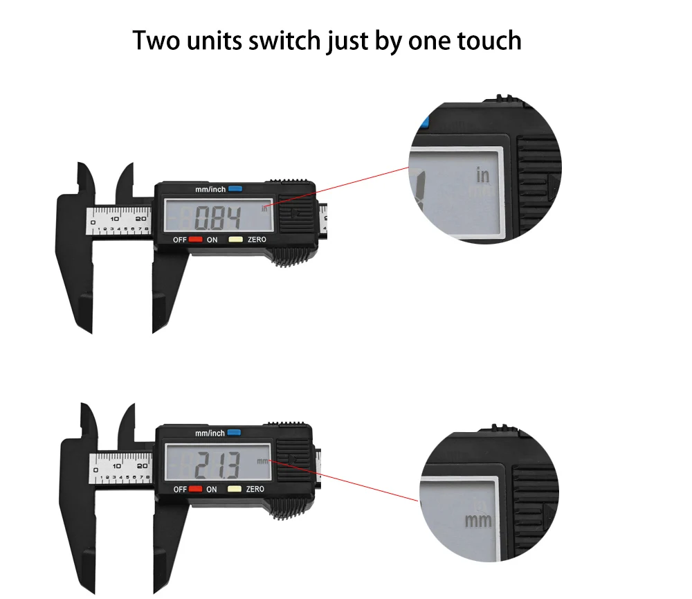 1 шт. углеродное волокно композитный 6 дюймов 150 мм Цифровой Электронный штангенциркуль линейка черный цвет
